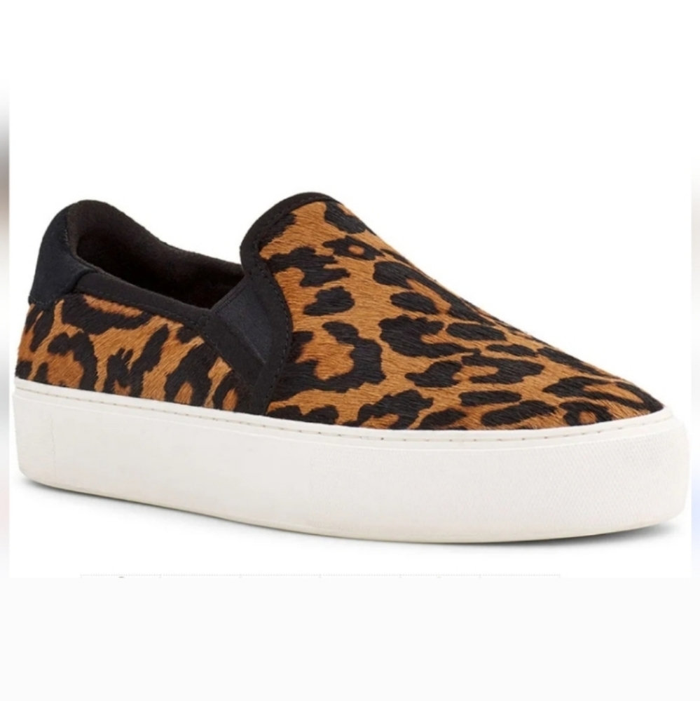 NEW UGG CAHLVANlĺ Animal Cheetah Print Calf Hair Loafers NEW SZ 9.5